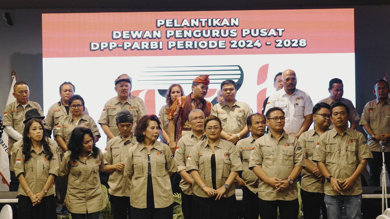 Pelantikan Dewan Pengurus Pusat PARBI Periode 2024-2028.